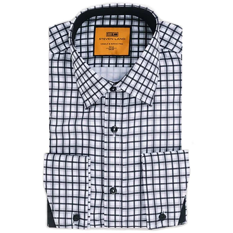 LND NECKWEAR INC. S C BLK 4/5 / 15.5 Steven land Dress Shirt - Dm285