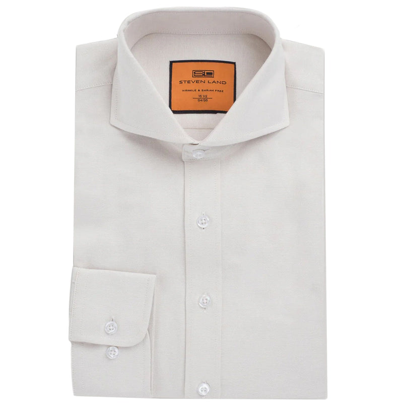 LND NECKWEAR INC. S C ECRU 4/5 / 15.5 STEVEN LAND SHIRT/Dm270