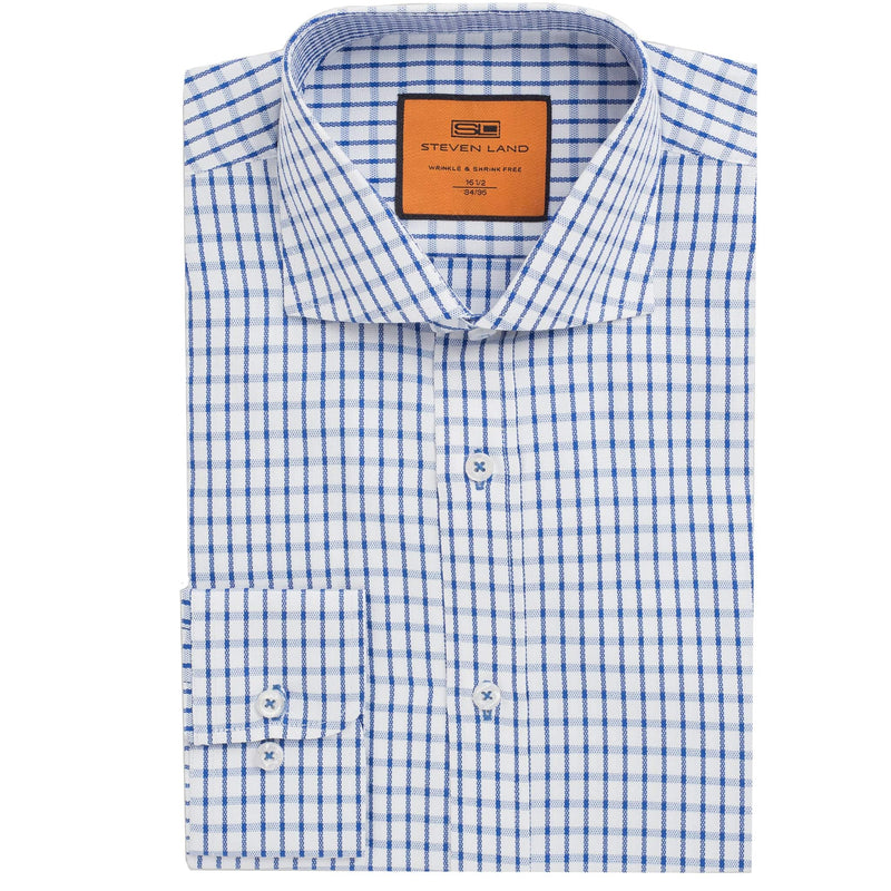 LND NECKWEAR INC. S C NVY 4/5 / 15.5 STEVEN LAND SHIRT/Dm276