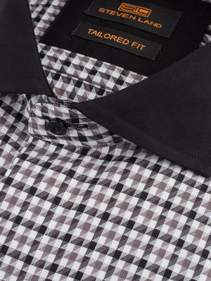LND NECKWEAR INC. S C STEVENLAND Jago Dress Shirt | French Cuff & Spread Collar /Ds325