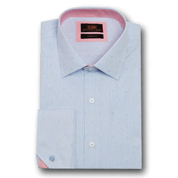 LND NECKWEAR INC. S C SILV 4/5 / 15.5 Ta1717 Steven Land | Angled Cuff Dress Shirt