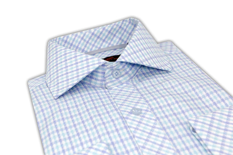 LND NECKWEAR INC. S C teven Land Dress Shirt | Trim and Classic Fit | Arlo 100% Cotton | Color Green/Ds2327