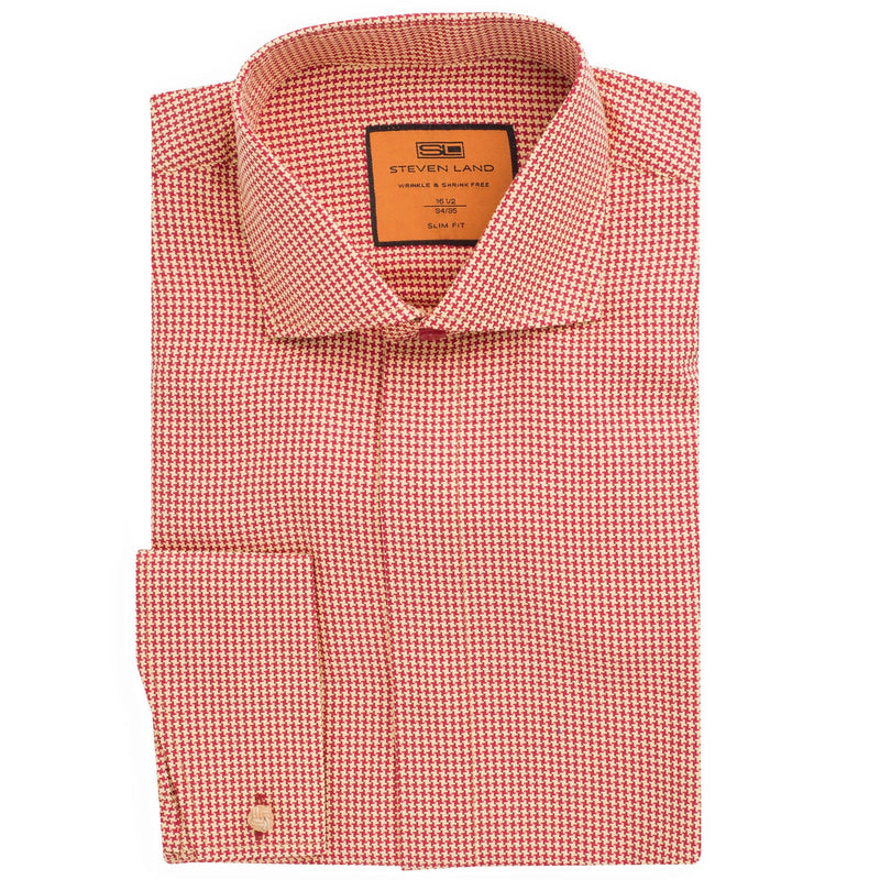 LND NECKWEAR INC. S CF BURG 4/5 / 15.5 STEVEN LAND SHIRT/Dm279