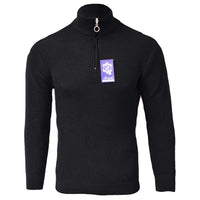 MADE IN TURKEY K S BLACK / M BEKTASH HALF ZIP SWEATER