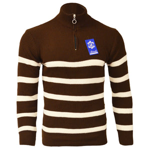 MADE IN TURKEY K S Brown / M BETEKS HALFZIP SWEATER