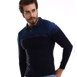 MADE IN TURKEY K S L FASHION SWEATER-1005 NVY
