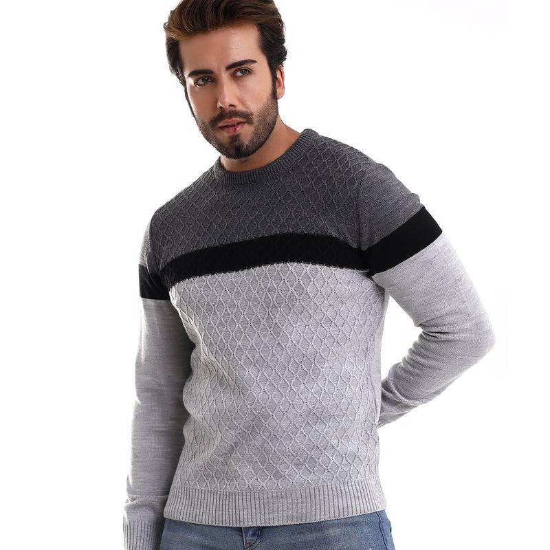 MADE IN TURKEY K S FASHION SWEATER-1006 GRY