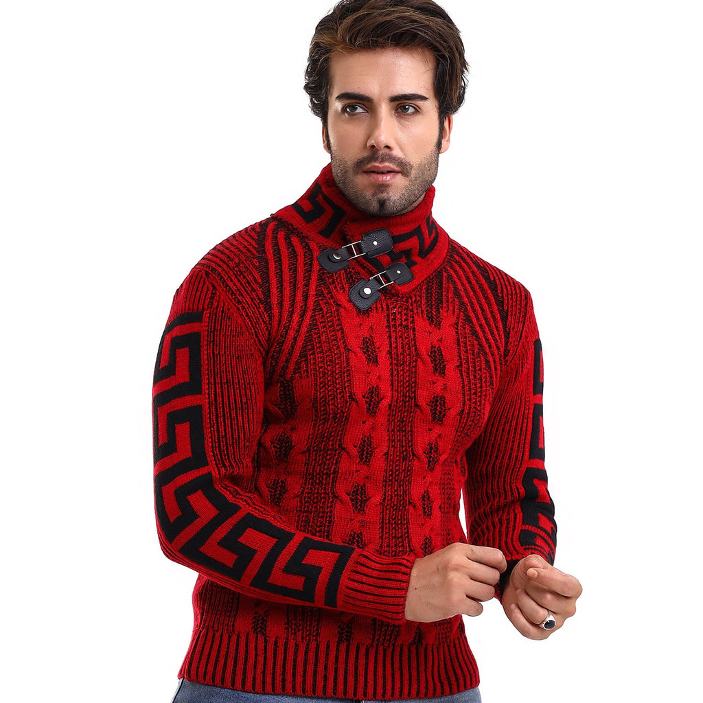 MADE IN TURKEY K S L FASHION SWEATER-8787 RED