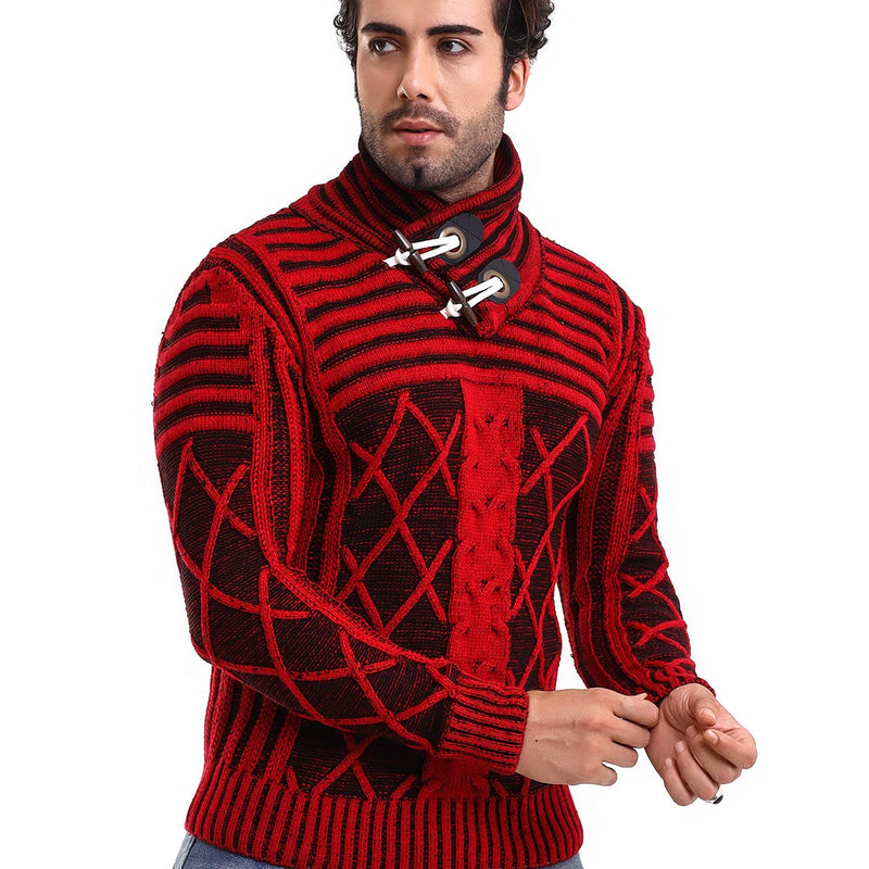 MADE IN TURKEY K S FASHION SWEATER-8985 RED