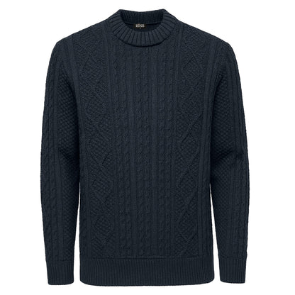 MADE IN TURKEY K S NVY / M MILANO EXCLUSIVE SWEATER-M35007