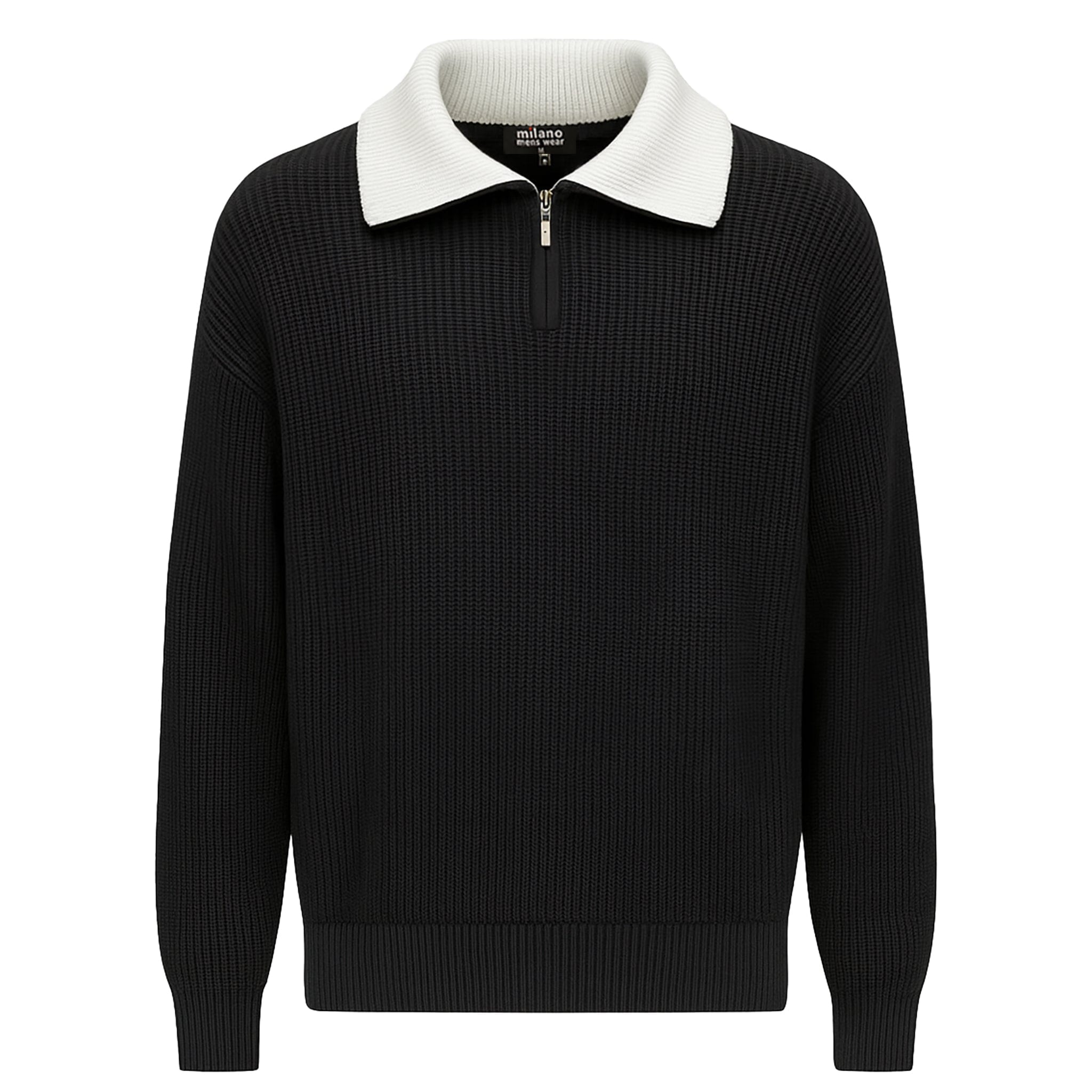 MADE IN TURKEY K S BLACK / M MILANO EXCLUSIVE SWEATER-M35013