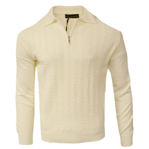 MADE IN TURKEY K S IVORY / Large STEFANO RICCI POLO SWEATER