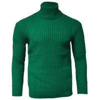 MADE IN TURKEY T PL GREEN / MED CABLE TURTLENECK/8702