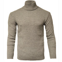 MADE IN TURKEY T PL GRAY / MED CABLE TURTLENECK/8702
