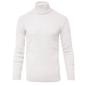 MADE IN TURKEY T PL WHITE / MED CABLE TURTLENECK/8702