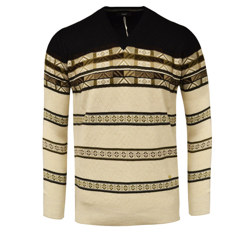 MADE IN TURKEY YAMAK V-NECK SWEATER
