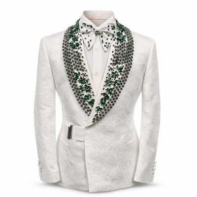 MANZINI IMPORTS XT U S Designer Showtime Embellished Formal Suit Set – Slim Fit