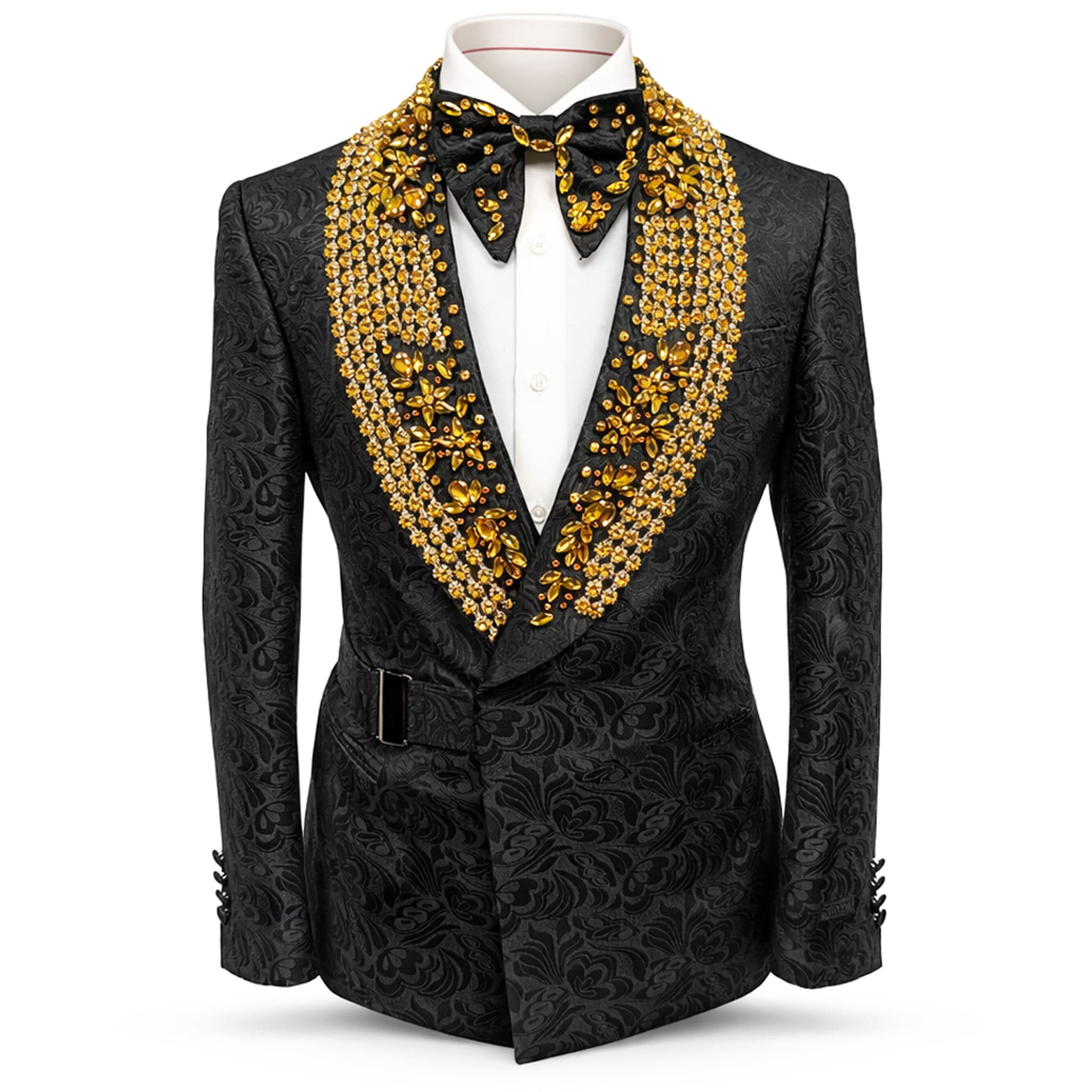 MANZINI IMPORTS XT U S Designer Showtime Embellished Formal Suit Set – Slim Fit