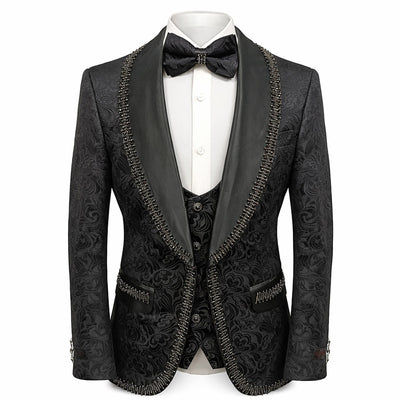 manzini sofia black tuxedo suit for men