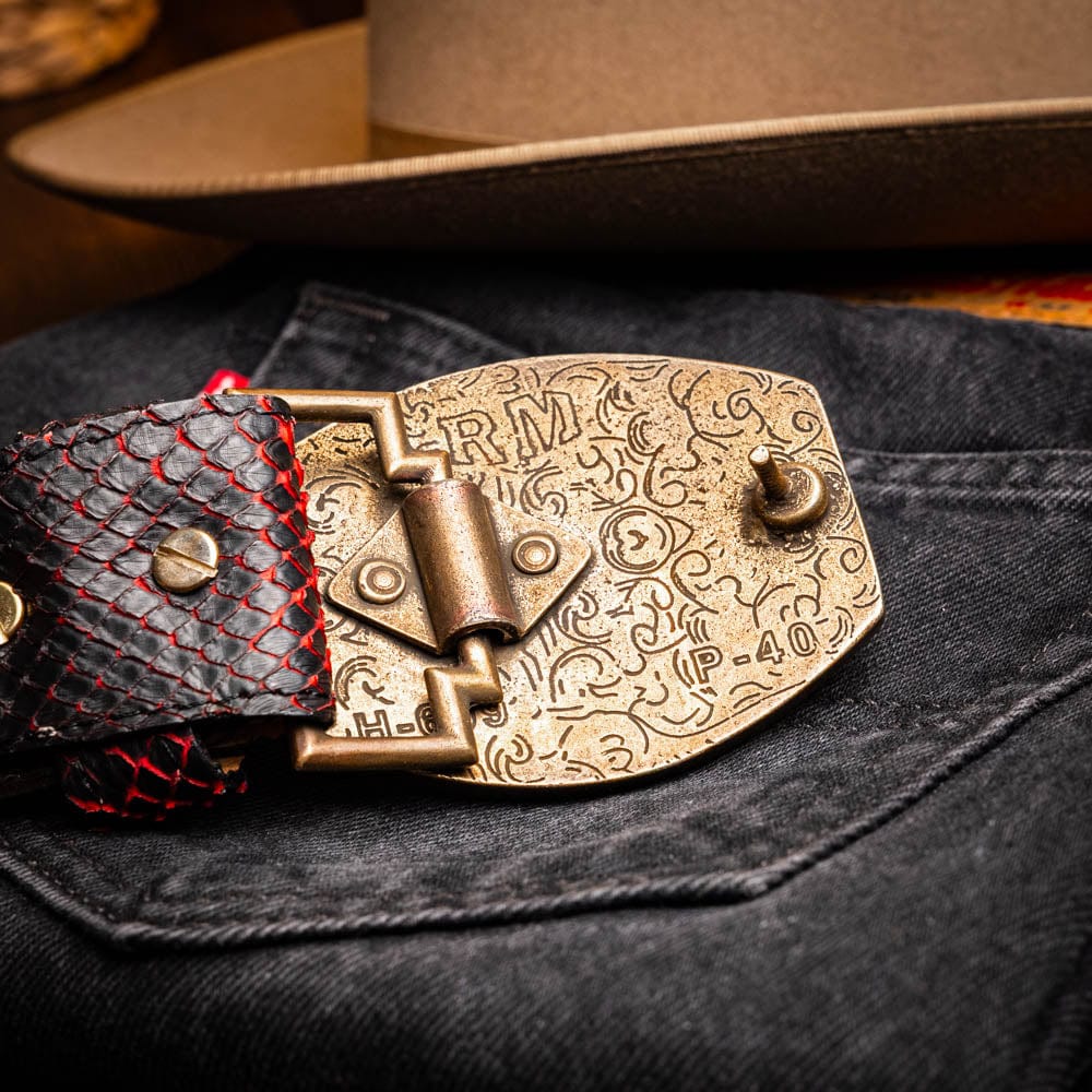 Marco Di Milano Arkansas Belt BlackCherry