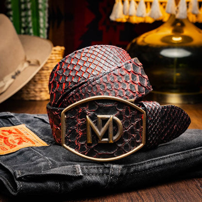 Marco Di Milano Arkansas Belt BlackCherry