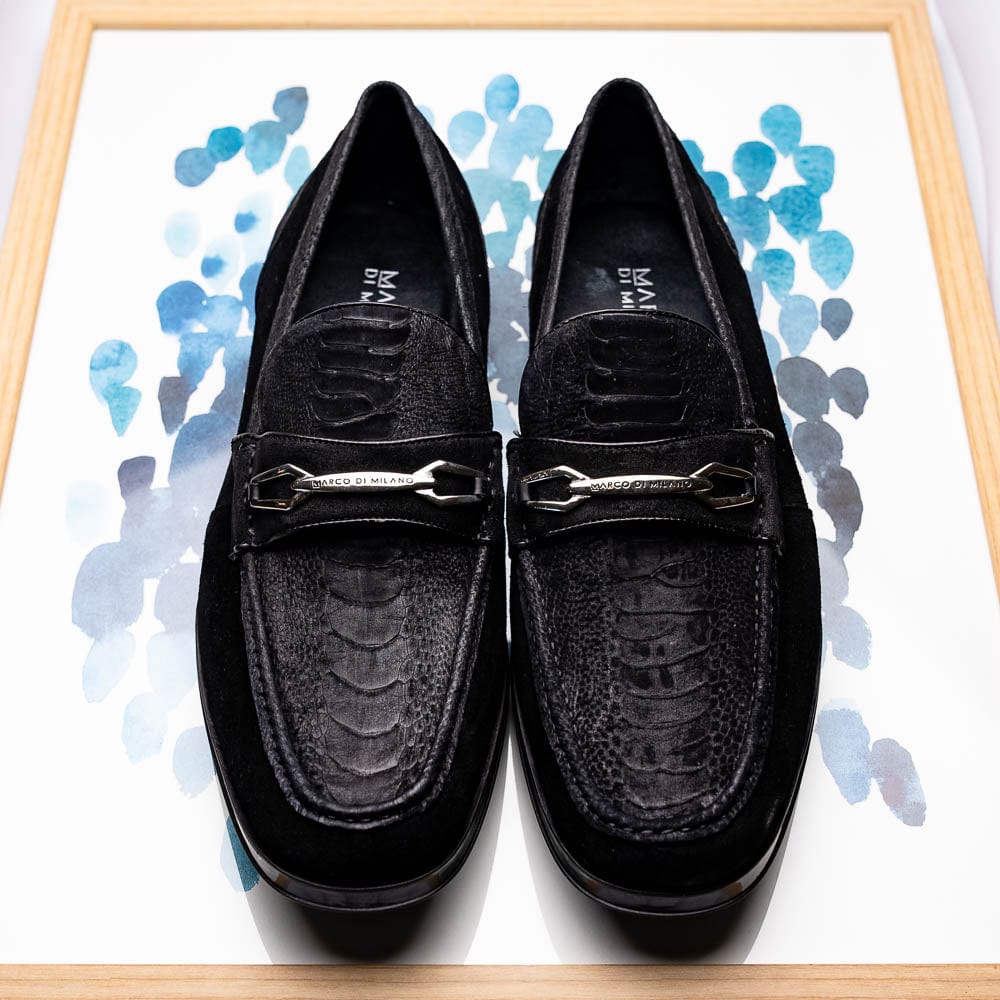 Marco Di Milano FT Hugo Ostrich Black