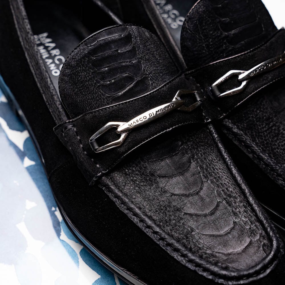 Marco Di Milano FT Hugo Ostrich Black