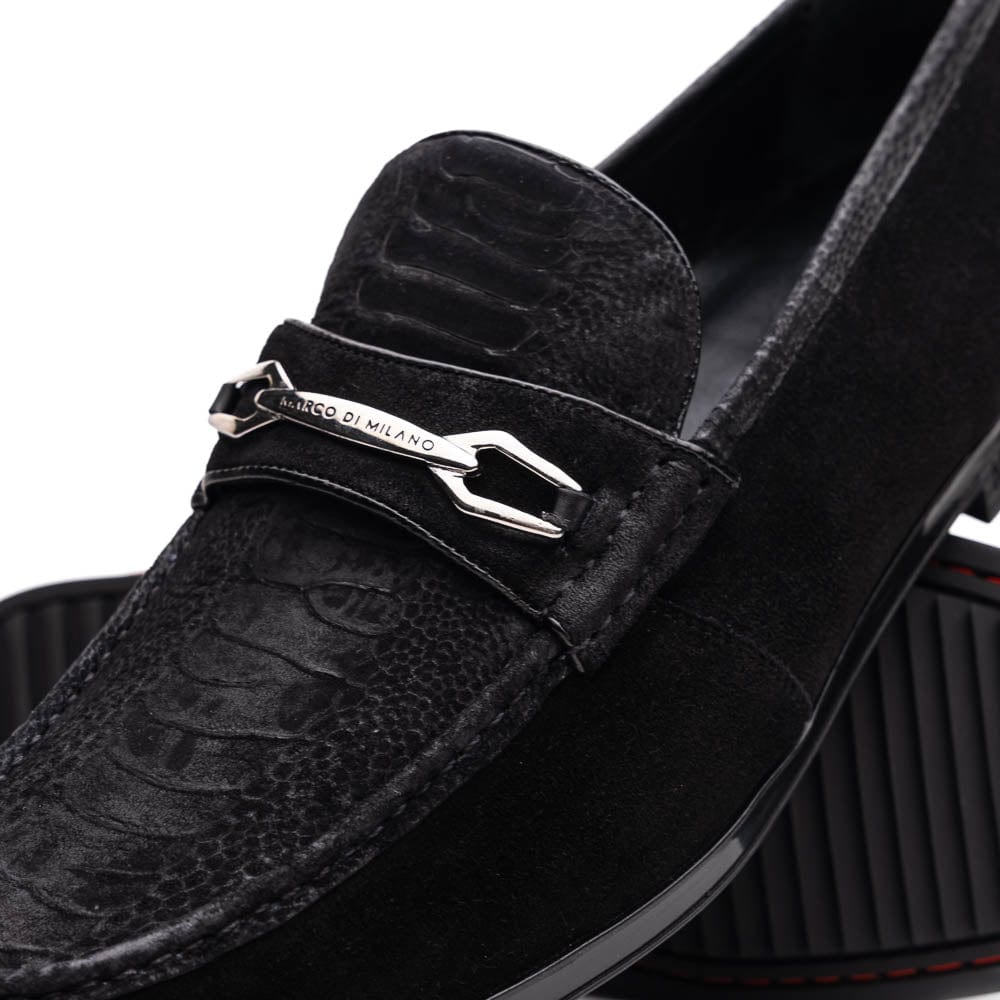 Marco Di Milano FT Hugo Ostrich Black