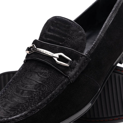 Marco Di Milano FT Hugo Ostrich Black