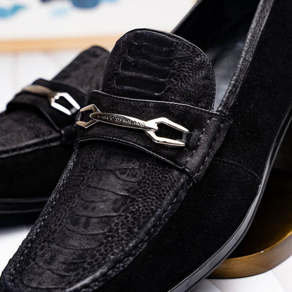 Marco Di Milano FT Hugo Ostrich Black