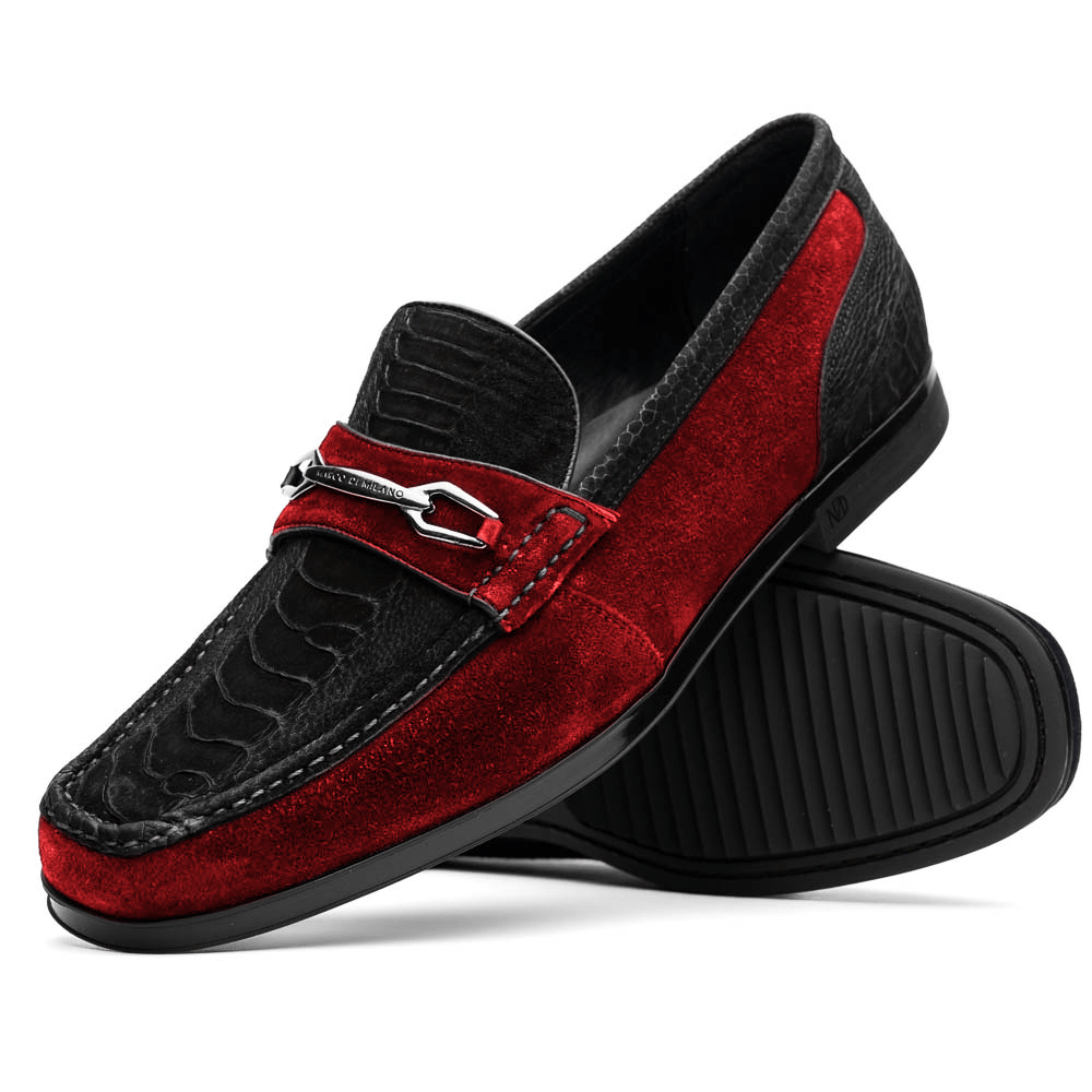 Marco Di Milano FT Hugo Ostrich Black / Red