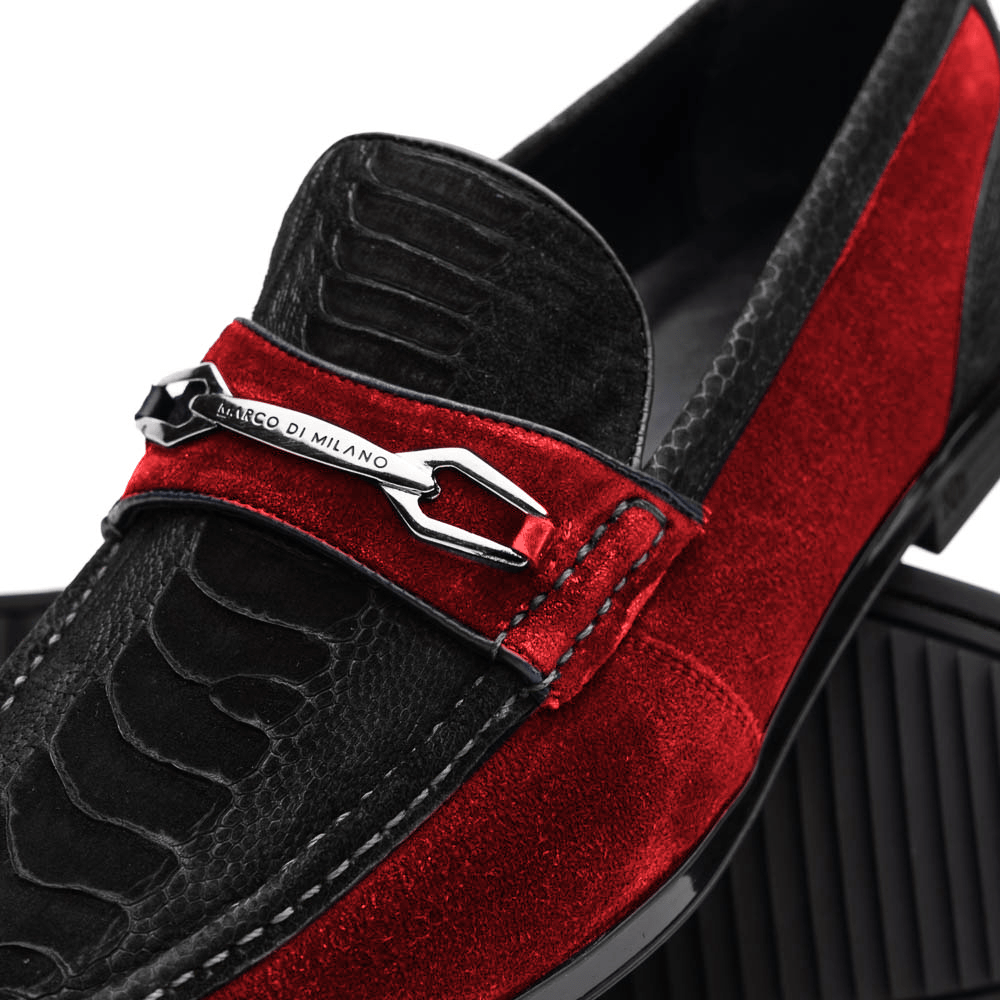 Marco Di Milano FT Hugo Ostrich Black / Red