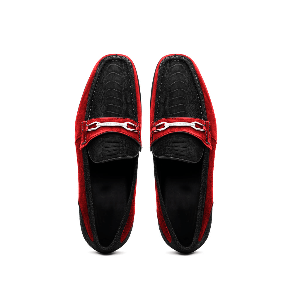 Marco Di Milano FT Hugo Ostrich Black / Red
