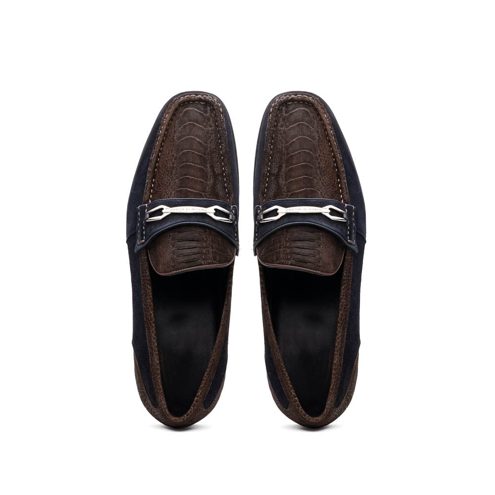 Marco Di Milano FT Hugo Ostrich Brown / Navy