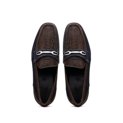 Marco Di Milano FT Hugo Ostrich Brown / Navy