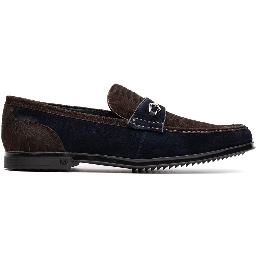 Marco Di Milano FT Hugo Ostrich Brown / Navy