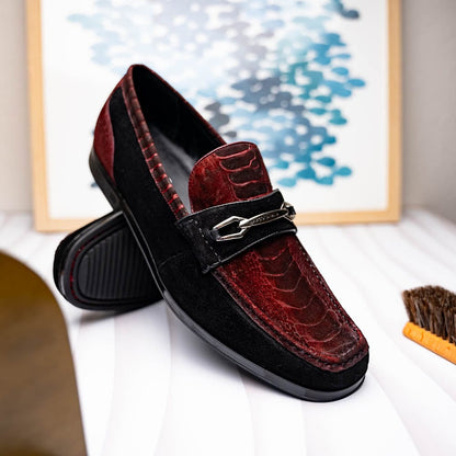 Marco Di Milano FT Hugo Ostrich Wine / Black
