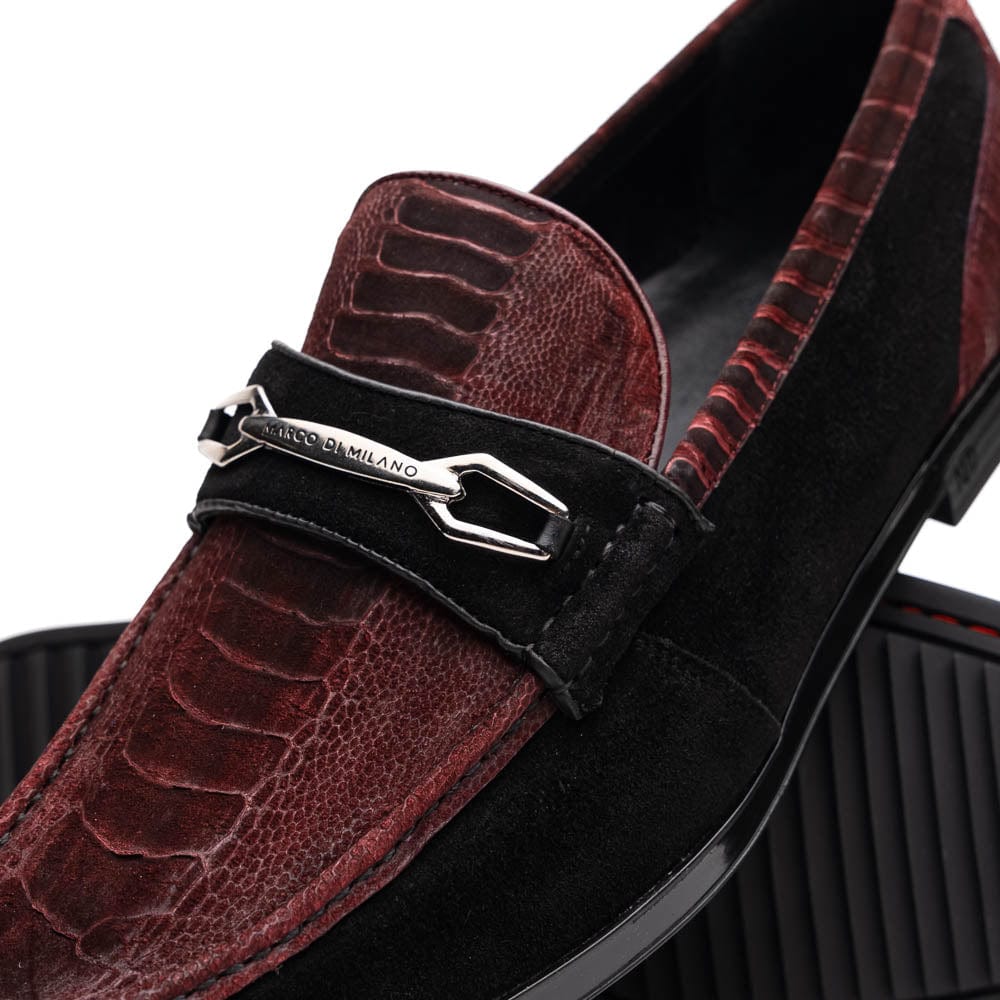 Marco Di Milano FT Hugo Ostrich Wine / Black
