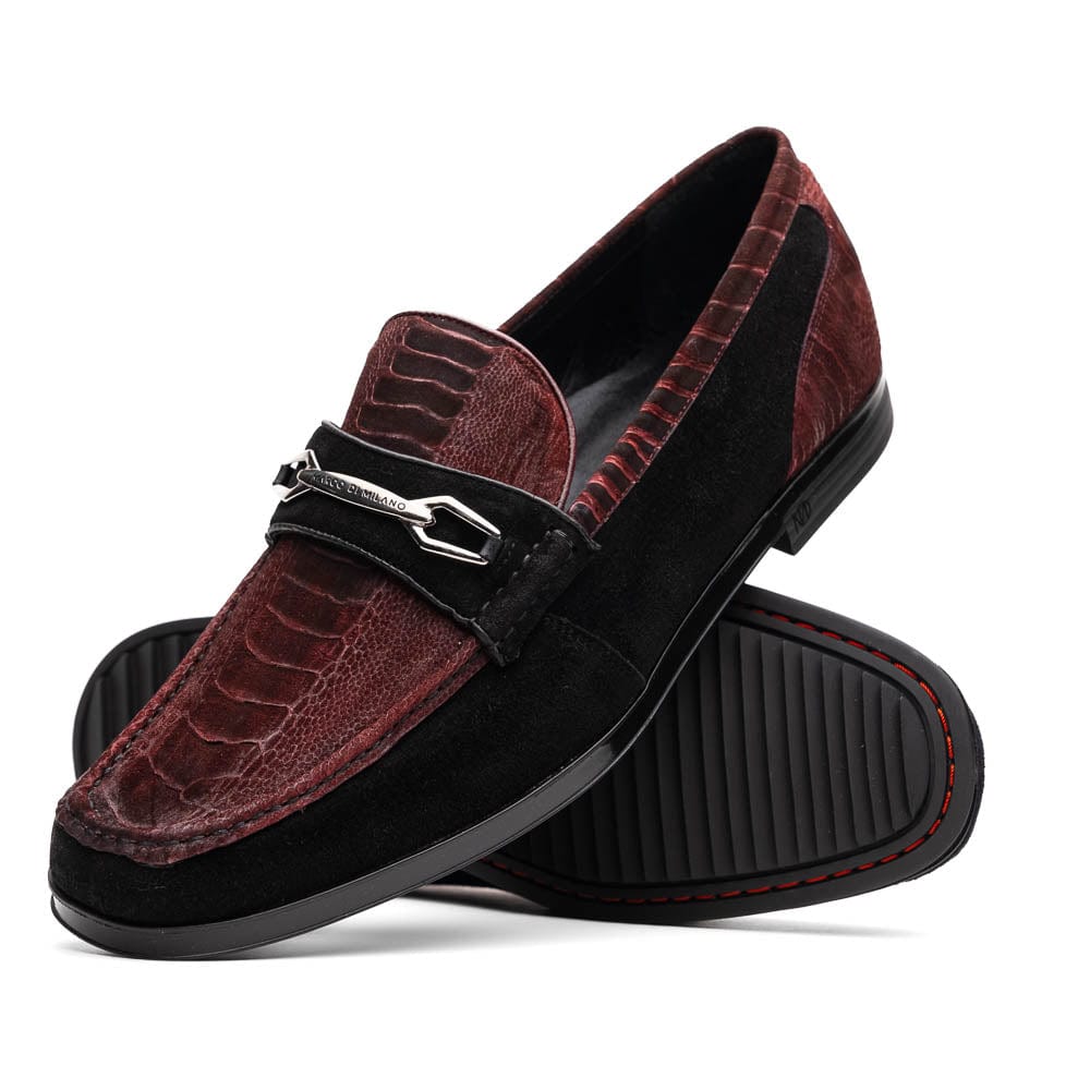 Marco Di Milano FT Hugo Ostrich Wine / Black