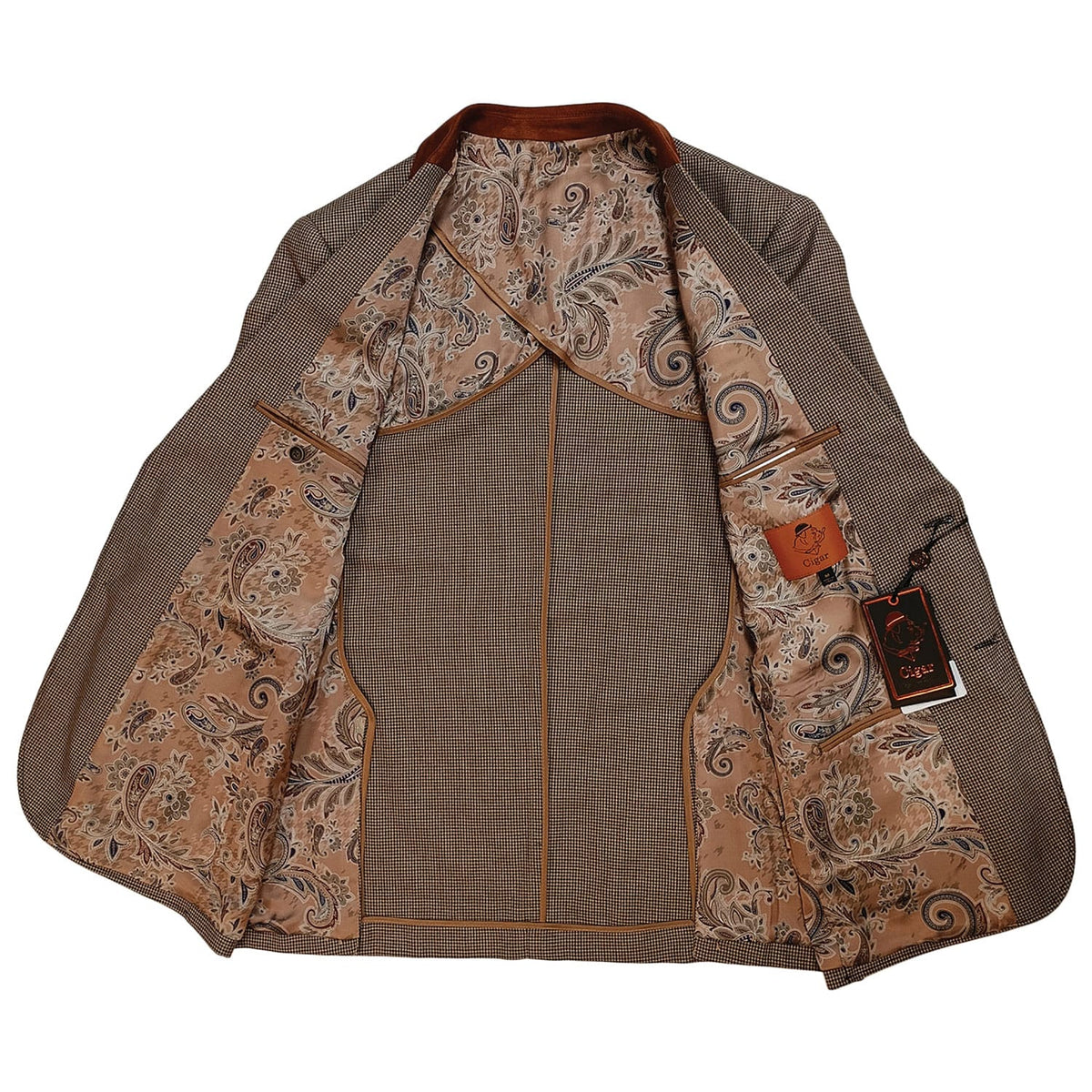 MARENZIO GROUP, INC. J C F Cigar Men’s Houndstooth Sport Coat  -J7108