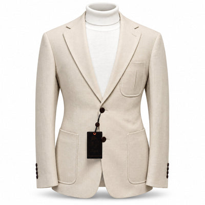 MARENZIO GROUP, INC. J C F TAN / MED Cigar Men’s Textured -Pocket Blazer-J7106