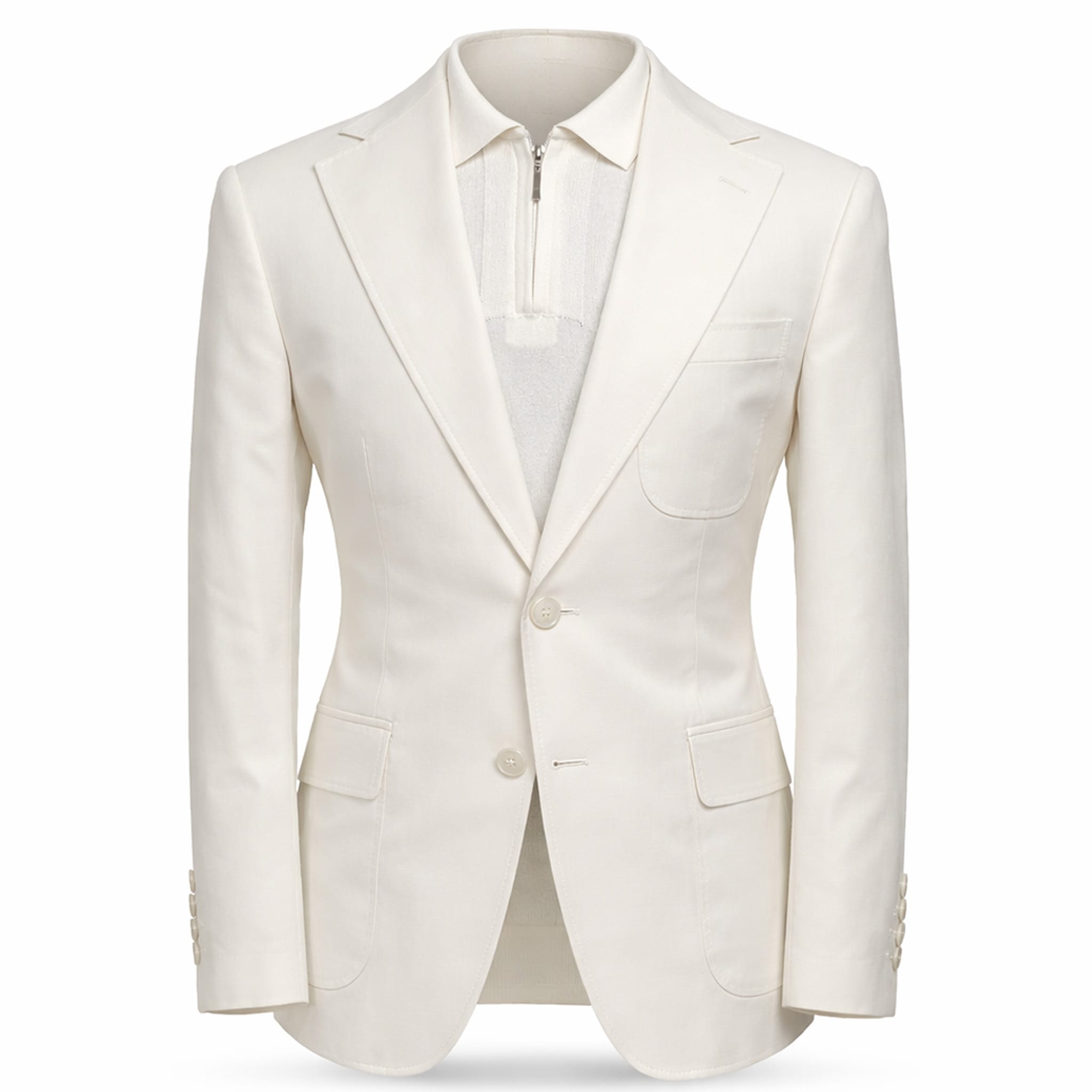 MARENZIO GROUP, INC. J C S WHITE / MED Cigar Men’s Linen Blend Blazer Jacket-J-7042