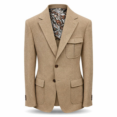 MARENZIO GROUP, INC. J C S Cigar Men’s Textured Blazer Classic Fit Notch Lapel Jacke/J-7037