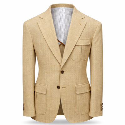 MARENZIO GROUP, INC. J C S Cigar Men’s Textured Blazer Classic Fit Notch Lapel Jacket/ J-7041