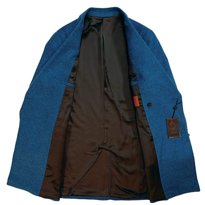 MARENZIO GROUP, INC. J O C Cigar Men’s Textured Double-Breasted Overcoat-Tc1505