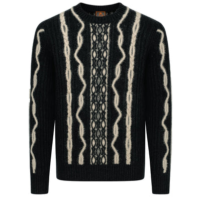 MARENZIO GROUP, INC. K S BLACK / MED CGR SWEATER CR-562