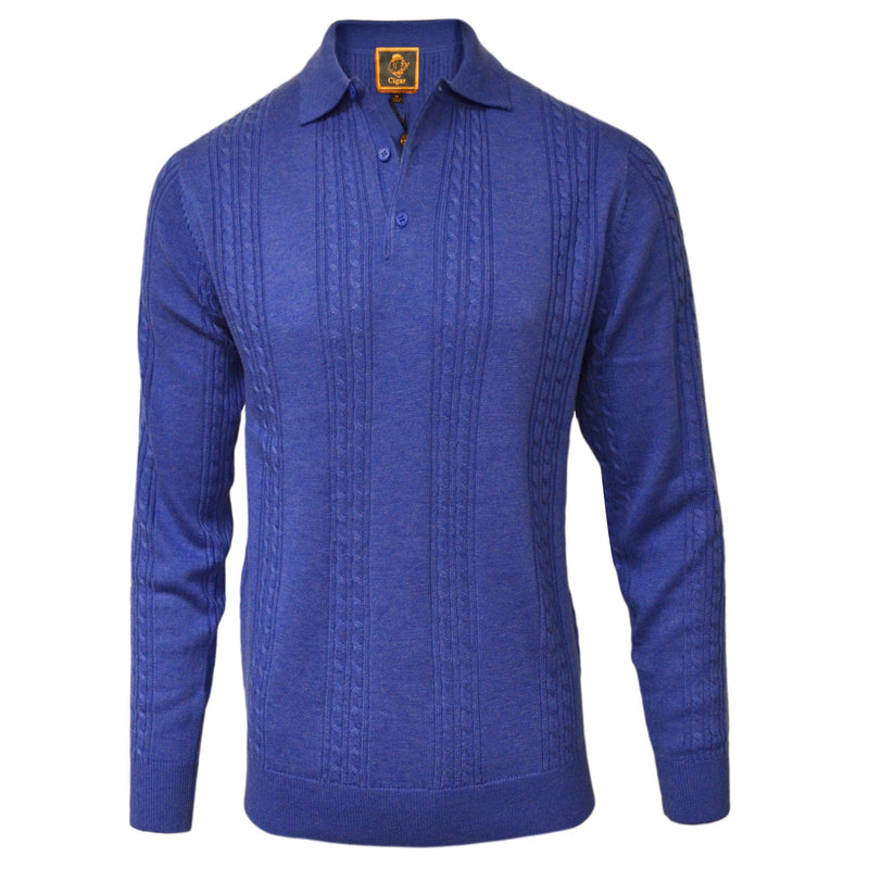 MARENZIO GROUP, INC. K S BLUE / MED CGR WOOL BLEND SWEATER/P-400