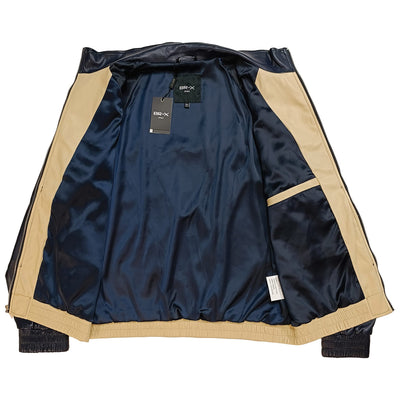 MARENZIO GROUP, INC. O F L Cigar Men’s Colorblock Faux Leather Walking Suit BRX-803