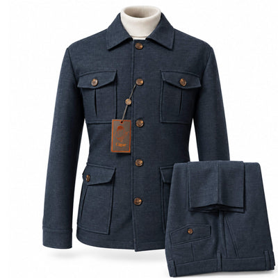 MARENZIO GROUP, INC. O F L NAVY / MED Cigar Men’s Two-Piece Walking Suit – CJP-843