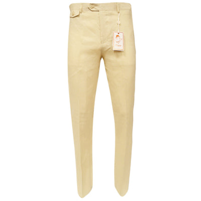 MARENZIO GROUP, INC. P CS BEIGE / 32 CGR 100%LINEN PANTS/Sl-701